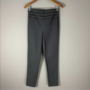 Robert Rodriguez Womens Slim Trousers Pants Size 2 Dark Gray Pleats at Waist
